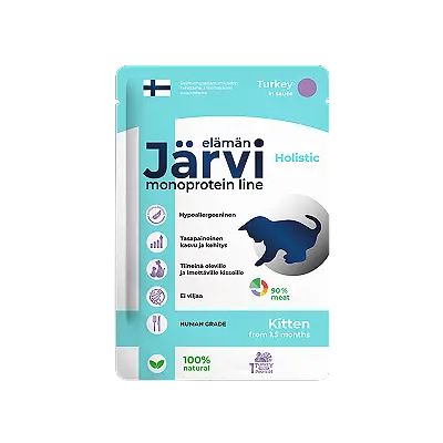 Монопротеиновый пауч, кусочки в соусе для котят (индейка)